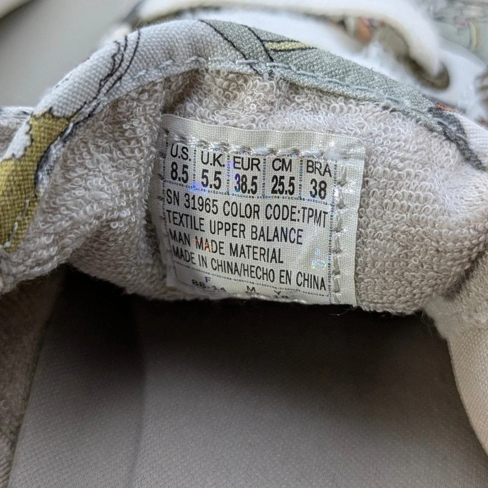 Skechers BOBS Beach Bingo Dog Party Sneakers Multi Color 31965 Womens 8.5